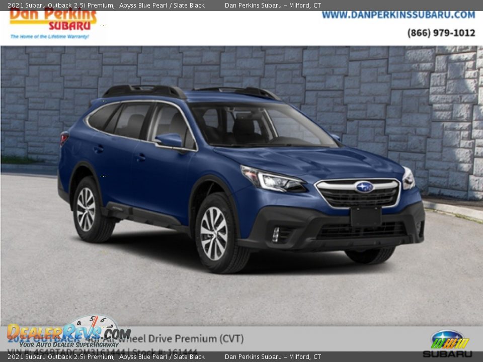 2021 Subaru Outback 2.5i Premium Abyss Blue Pearl / Slate Black Photo #4