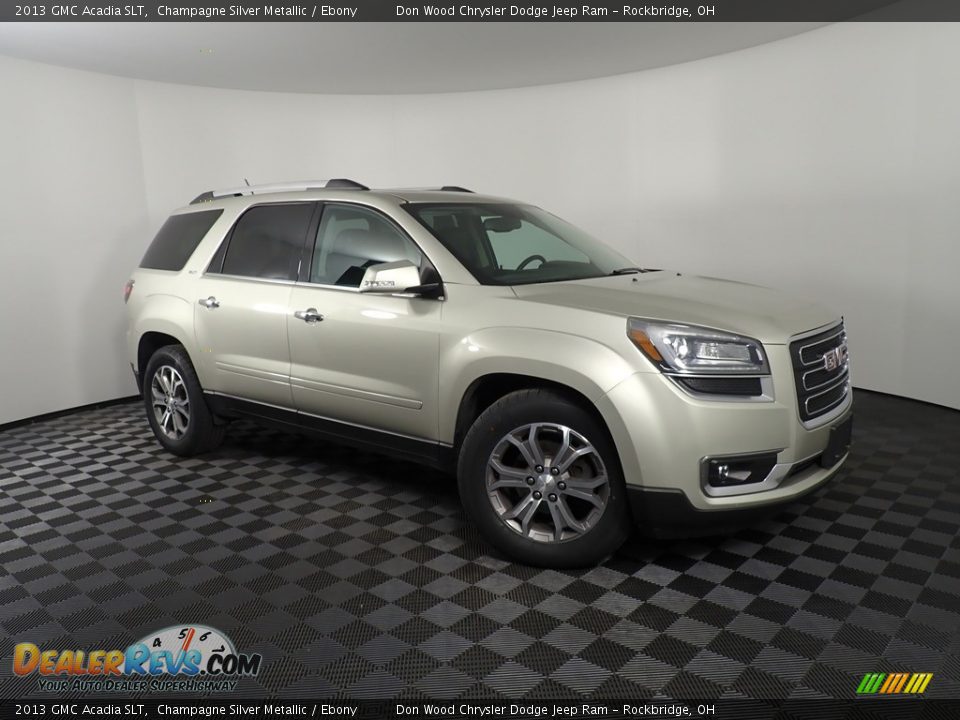 2013 GMC Acadia SLT Champagne Silver Metallic / Ebony Photo #6