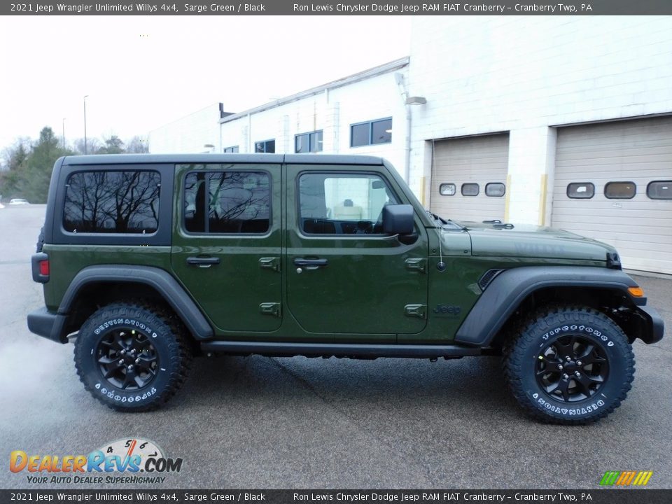 2021 Jeep Wrangler Unlimited Willys 4x4 Sarge Green / Black Photo #4