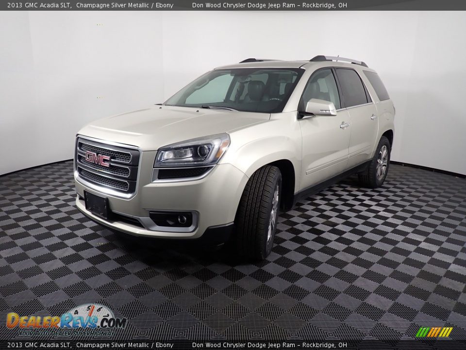 2013 GMC Acadia SLT Champagne Silver Metallic / Ebony Photo #11