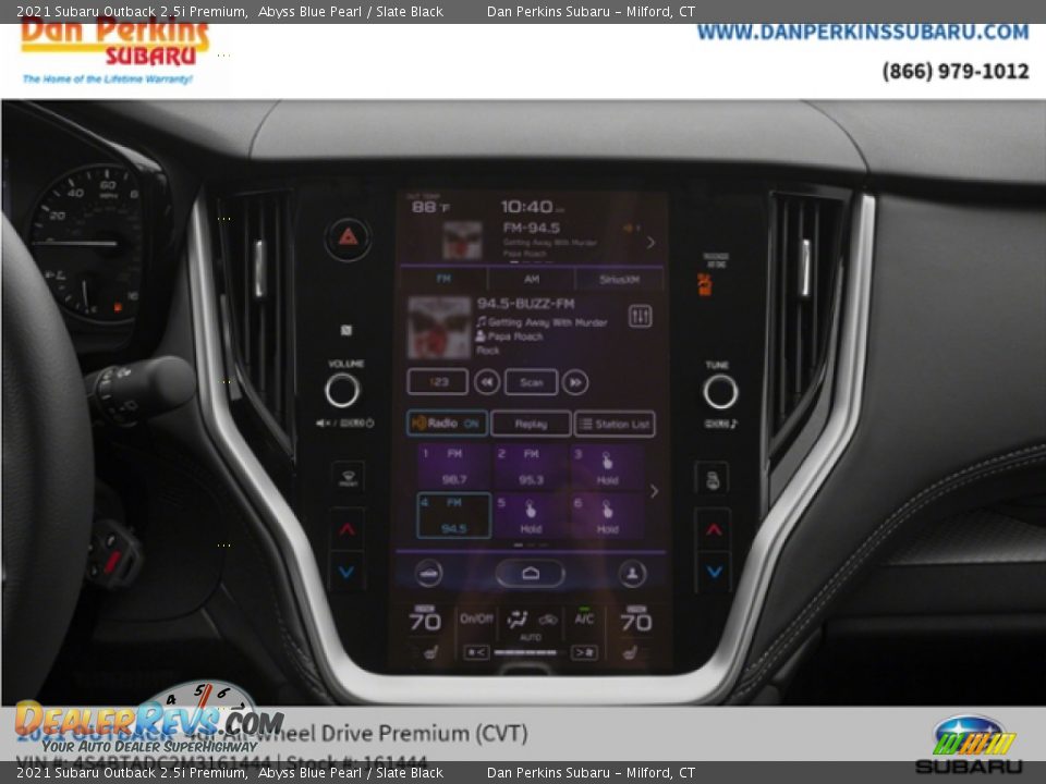 2021 Subaru Outback 2.5i Premium Abyss Blue Pearl / Slate Black Photo #12