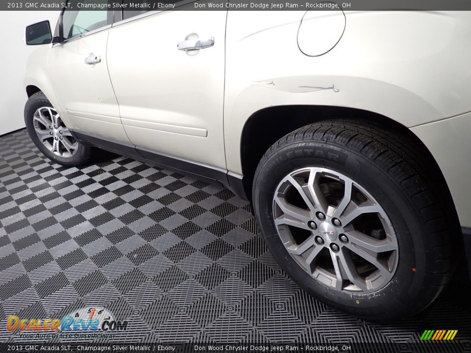 2013 GMC Acadia SLT Champagne Silver Metallic / Ebony Photo #13