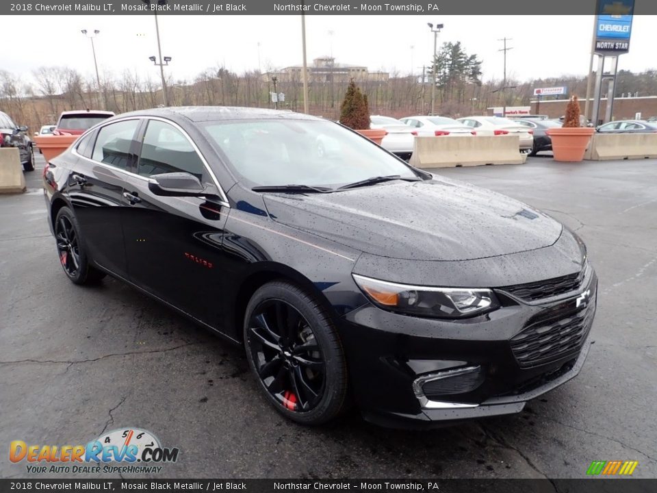 2018 Chevrolet Malibu LT Mosaic Black Metallic / Jet Black Photo #11