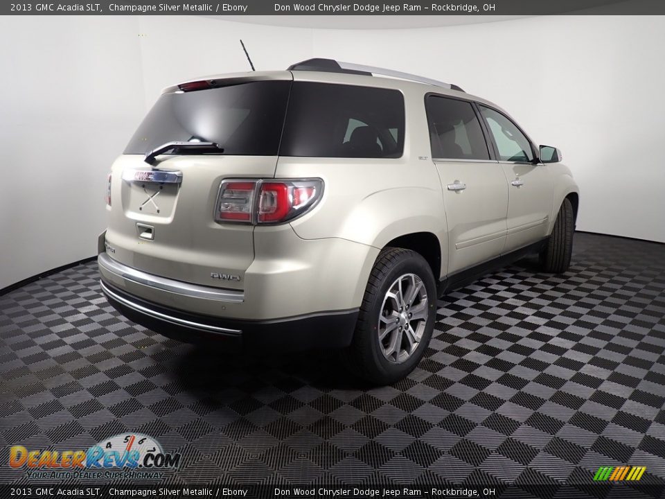 2013 GMC Acadia SLT Champagne Silver Metallic / Ebony Photo #21