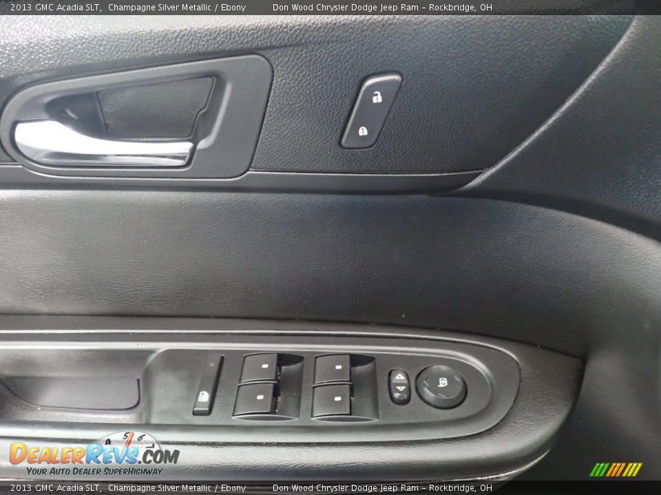 2013 GMC Acadia SLT Champagne Silver Metallic / Ebony Photo #25