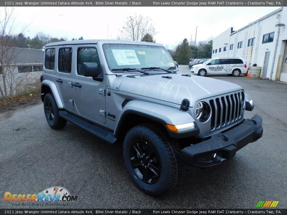 2021 Jeep Wrangler Unlimited Sahara Altitude 4x4 Billet Silver Metallic / Black Photo #3