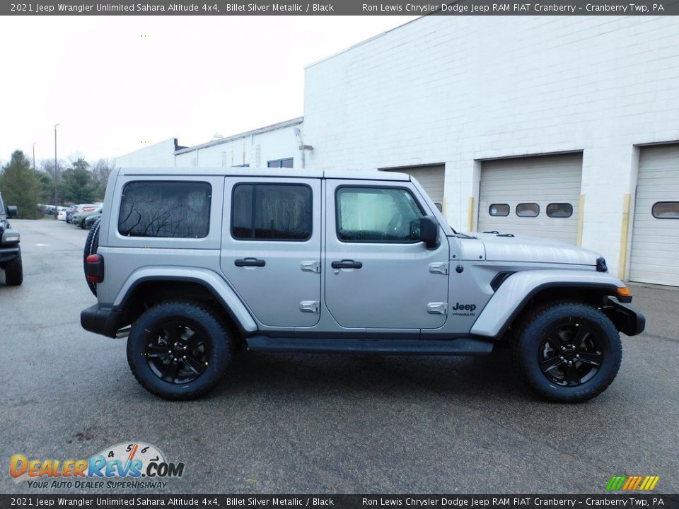 2021 Jeep Wrangler Unlimited Sahara Altitude 4x4 Billet Silver Metallic / Black Photo #4