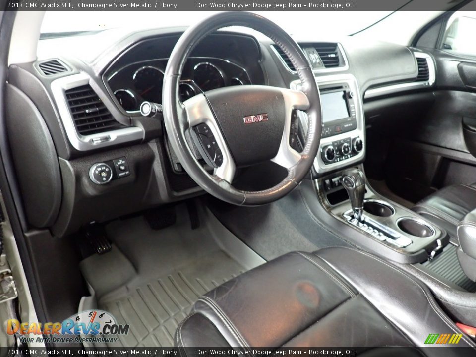 2013 GMC Acadia SLT Champagne Silver Metallic / Ebony Photo #28