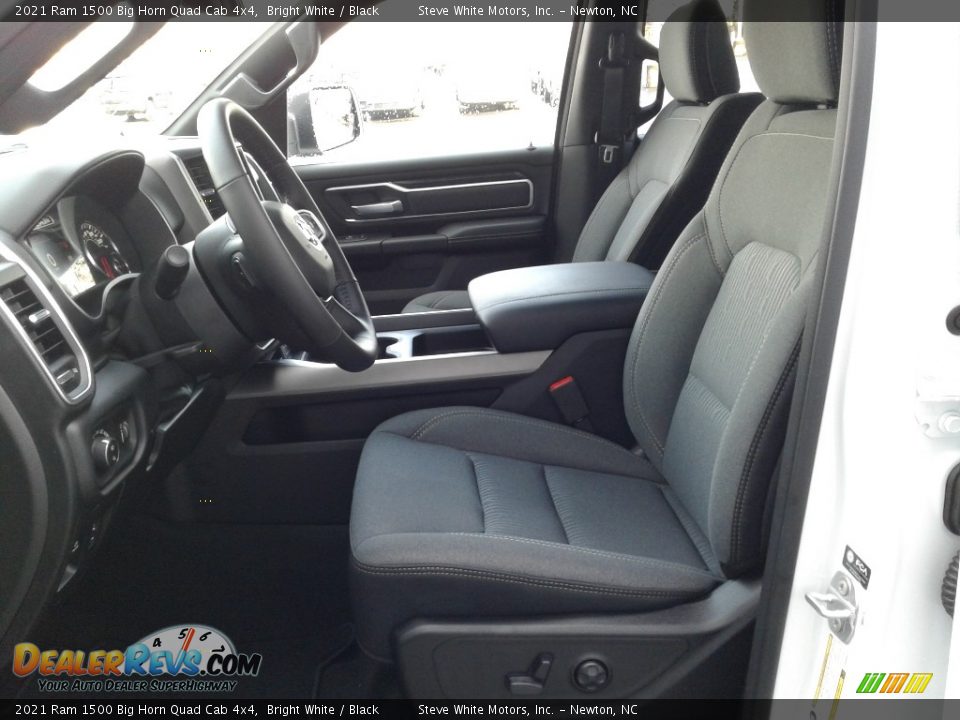 2021 Ram 1500 Big Horn Quad Cab 4x4 Bright White / Black Photo #11