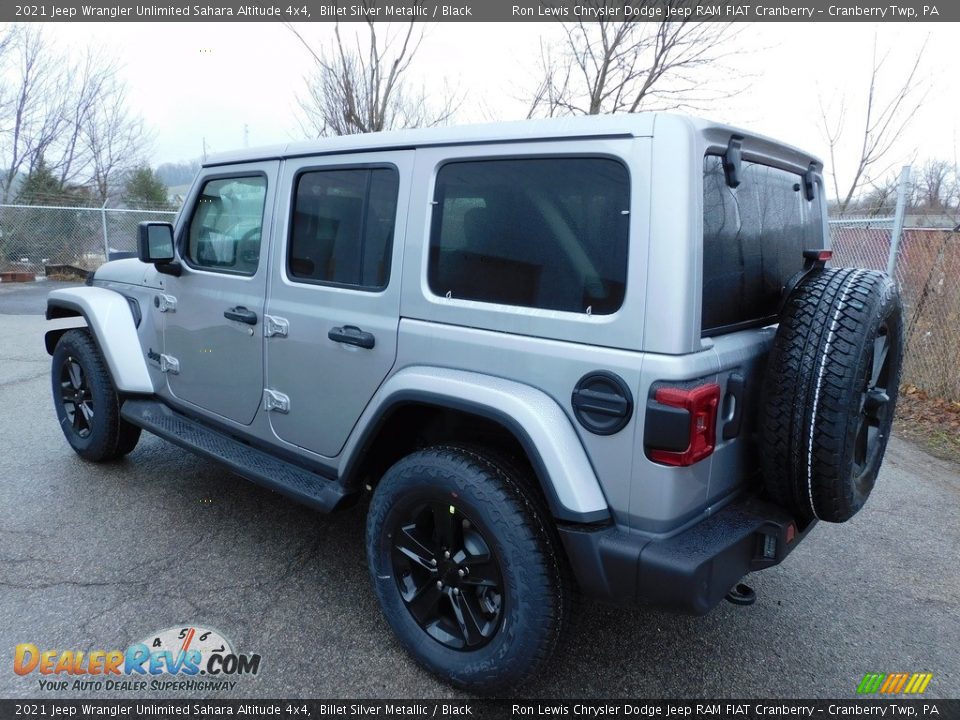 2021 Jeep Wrangler Unlimited Sahara Altitude 4x4 Billet Silver Metallic / Black Photo #8