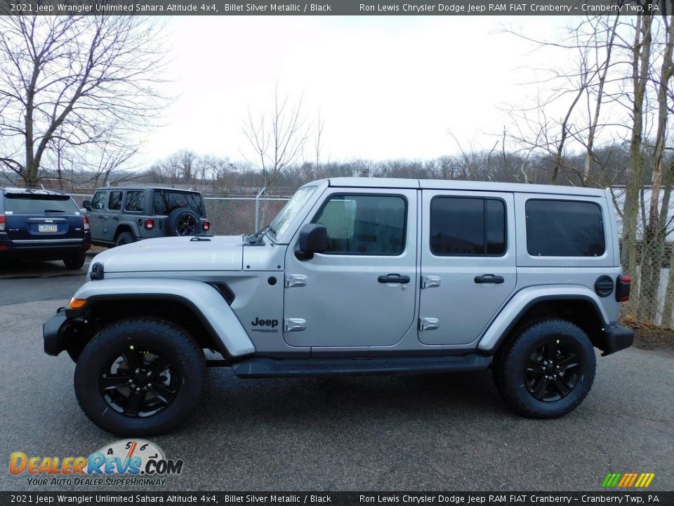 2021 Jeep Wrangler Unlimited Sahara Altitude 4x4 Billet Silver Metallic / Black Photo #9