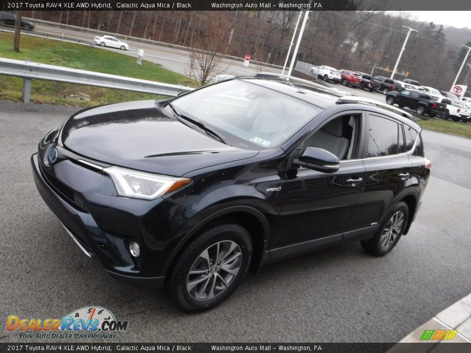 2017 Toyota RAV4 XLE AWD Hybrid Galactic Aqua Mica / Black Photo #11