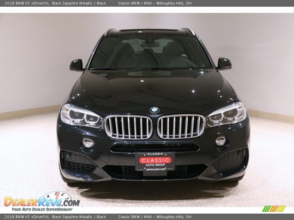 2018 BMW X5 xDrive50i Black Sapphire Metallic / Black Photo #2