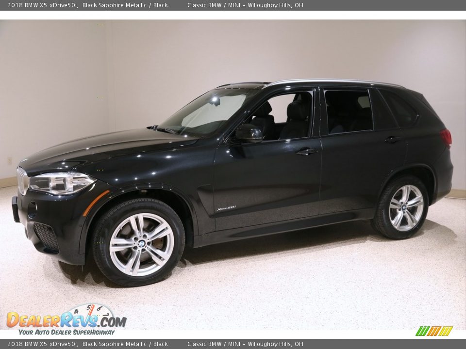 2018 BMW X5 xDrive50i Black Sapphire Metallic / Black Photo #3