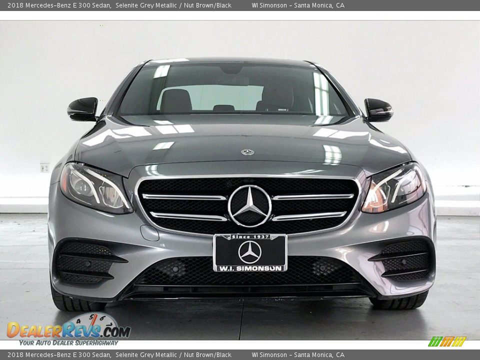 2018 Mercedes-Benz E 300 Sedan Selenite Grey Metallic / Nut Brown/Black Photo #1