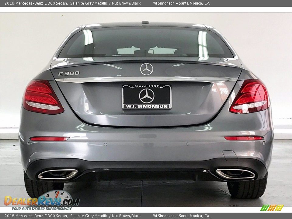 2018 Mercedes-Benz E 300 Sedan Selenite Grey Metallic / Nut Brown/Black Photo #2