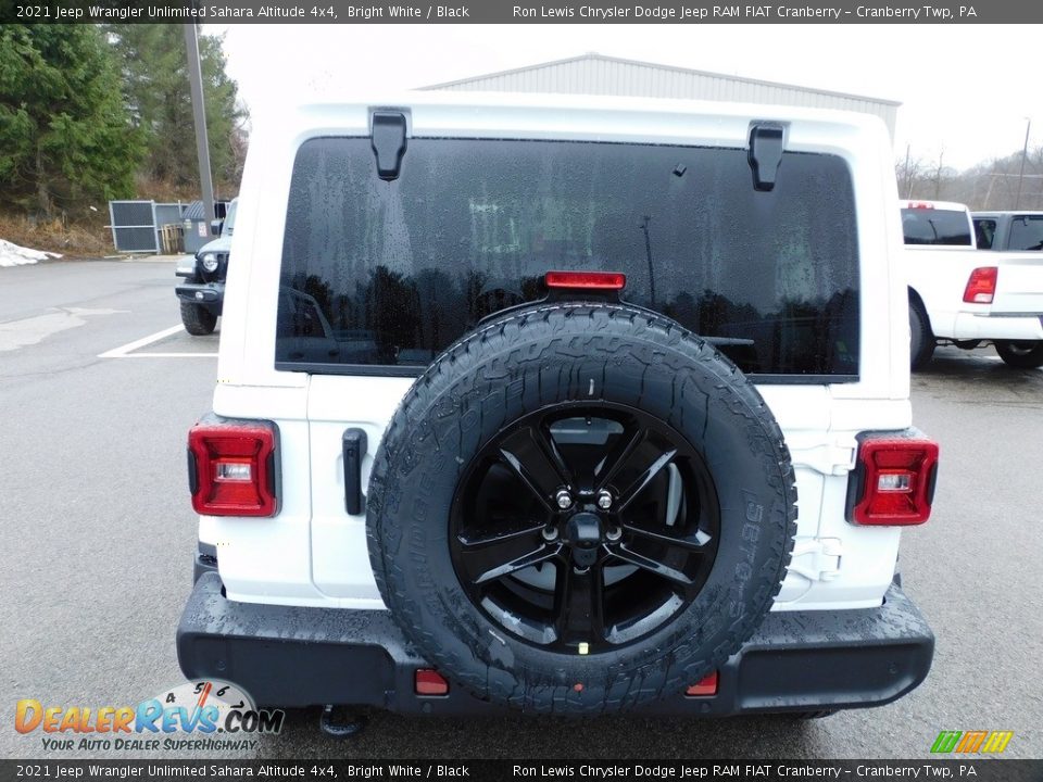 2021 Jeep Wrangler Unlimited Sahara Altitude 4x4 Bright White / Black Photo #6