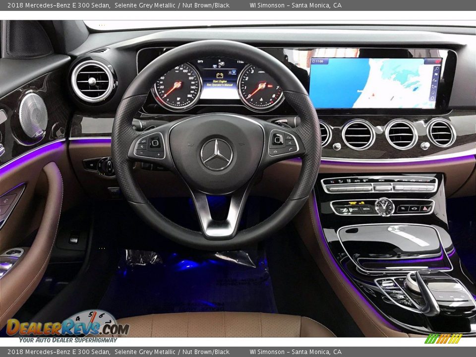 2018 Mercedes-Benz E 300 Sedan Selenite Grey Metallic / Nut Brown/Black Photo #3