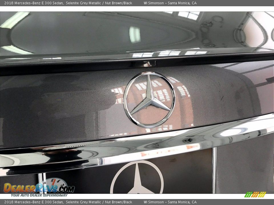 2018 Mercedes-Benz E 300 Sedan Selenite Grey Metallic / Nut Brown/Black Photo #6