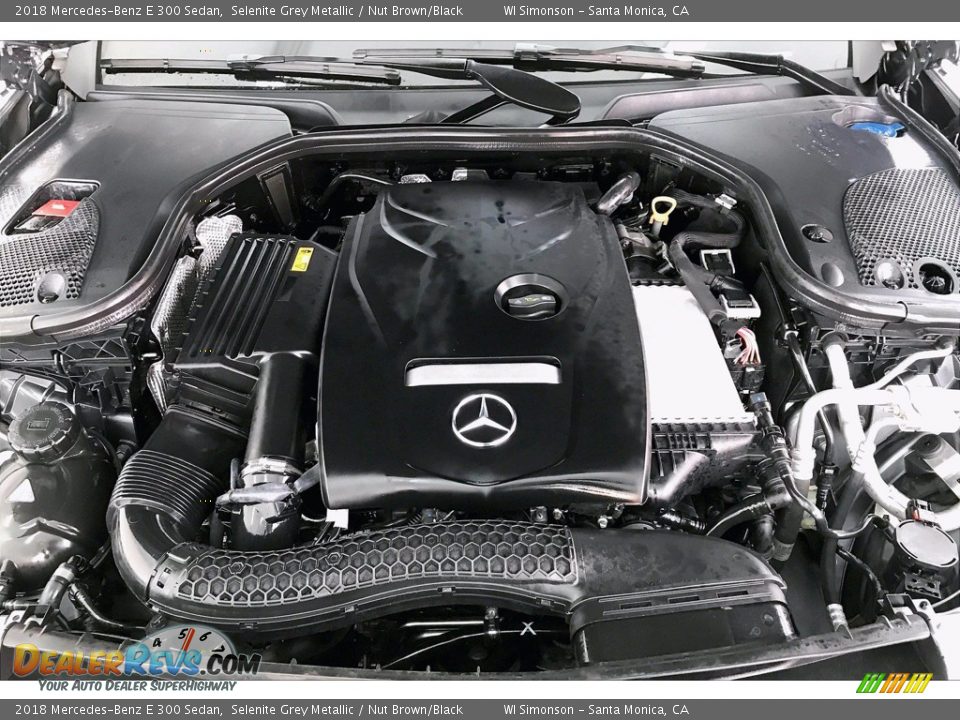 2018 Mercedes-Benz E 300 Sedan Selenite Grey Metallic / Nut Brown/Black Photo #8