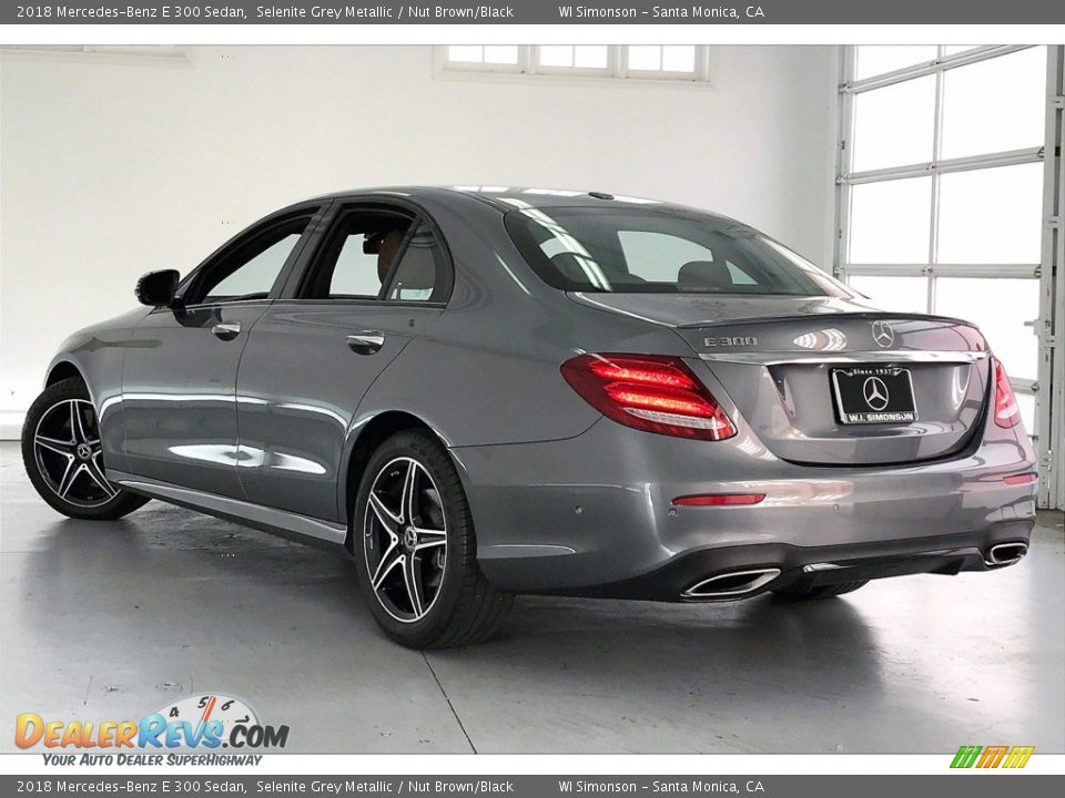 2018 Mercedes-Benz E 300 Sedan Selenite Grey Metallic / Nut Brown/Black Photo #9