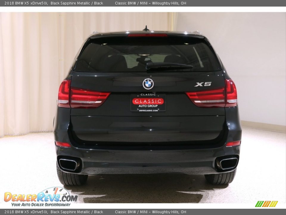 2018 BMW X5 xDrive50i Black Sapphire Metallic / Black Photo #24