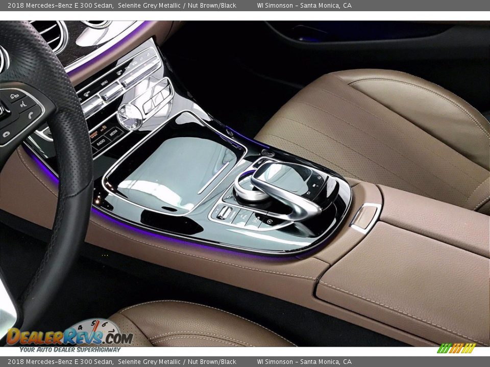 2018 Mercedes-Benz E 300 Sedan Selenite Grey Metallic / Nut Brown/Black Photo #16