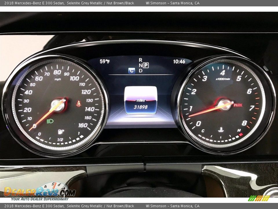 2018 Mercedes-Benz E 300 Sedan Selenite Grey Metallic / Nut Brown/Black Photo #22