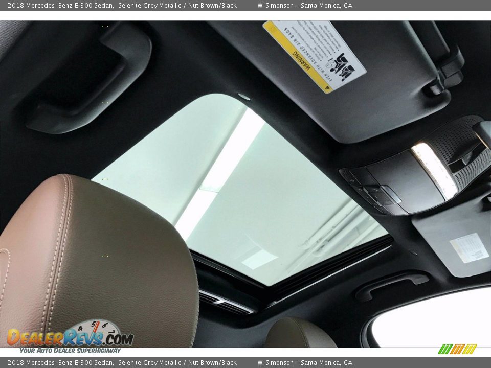 2018 Mercedes-Benz E 300 Sedan Selenite Grey Metallic / Nut Brown/Black Photo #24
