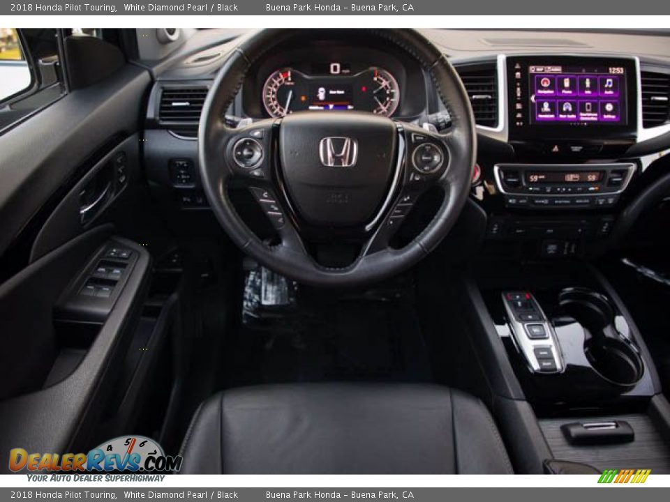 2018 Honda Pilot Touring White Diamond Pearl / Black Photo #5