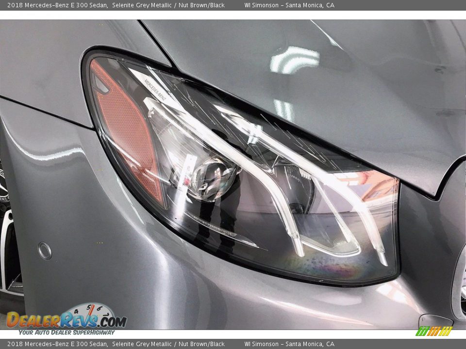 2018 Mercedes-Benz E 300 Sedan Selenite Grey Metallic / Nut Brown/Black Photo #27