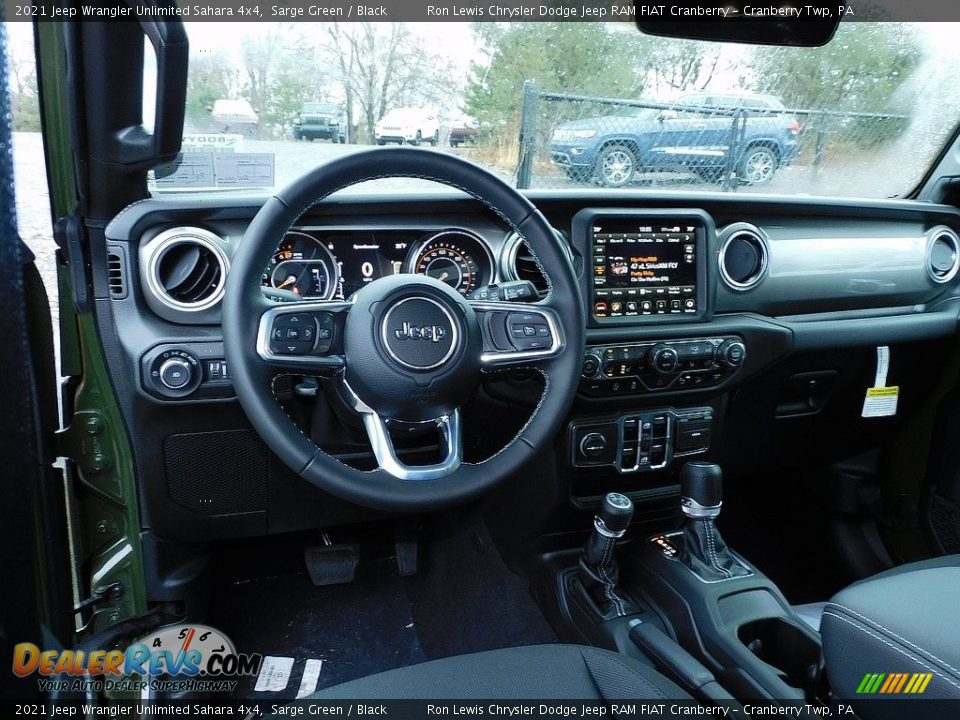 2021 Jeep Wrangler Unlimited Sahara 4x4 Sarge Green / Black Photo #13