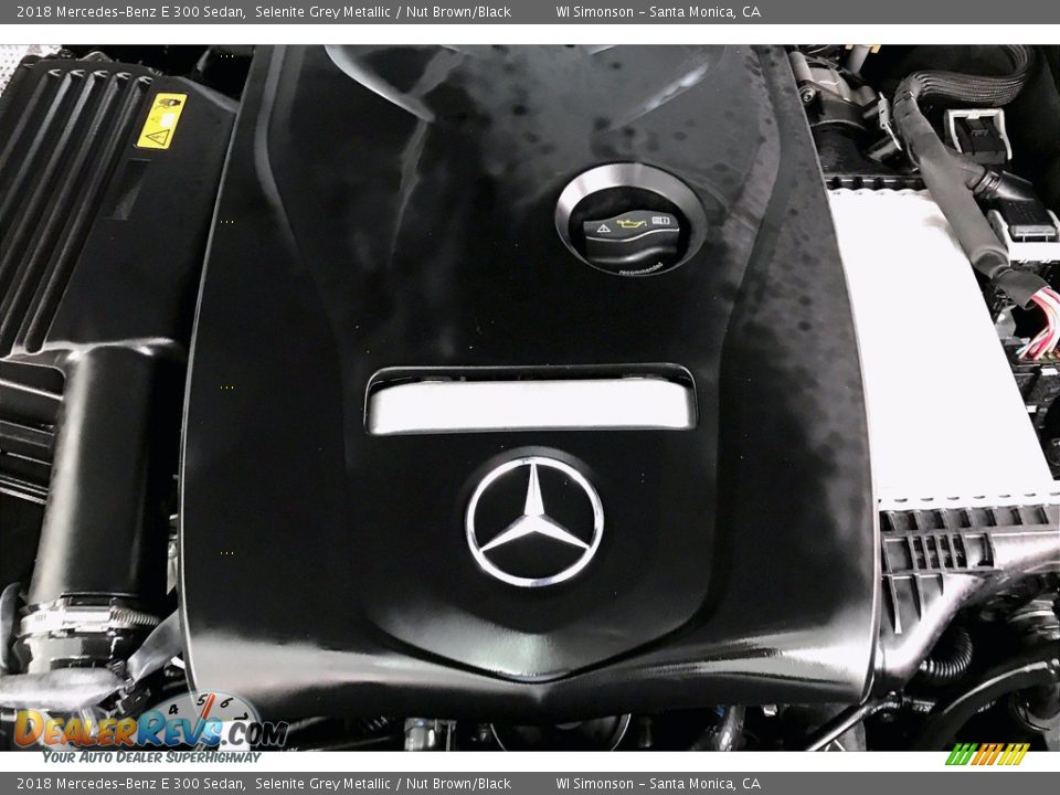 2018 Mercedes-Benz E 300 Sedan Selenite Grey Metallic / Nut Brown/Black Photo #31