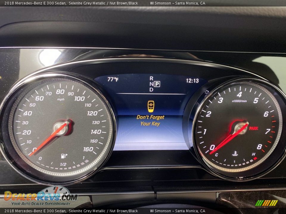 2018 Mercedes-Benz E 300 Sedan Selenite Grey Metallic / Nut Brown/Black Photo #33