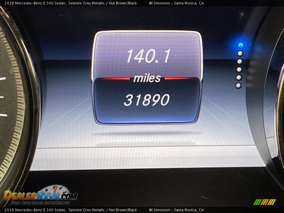2018 Mercedes-Benz E 300 Sedan Selenite Grey Metallic / Nut Brown/Black Photo #34