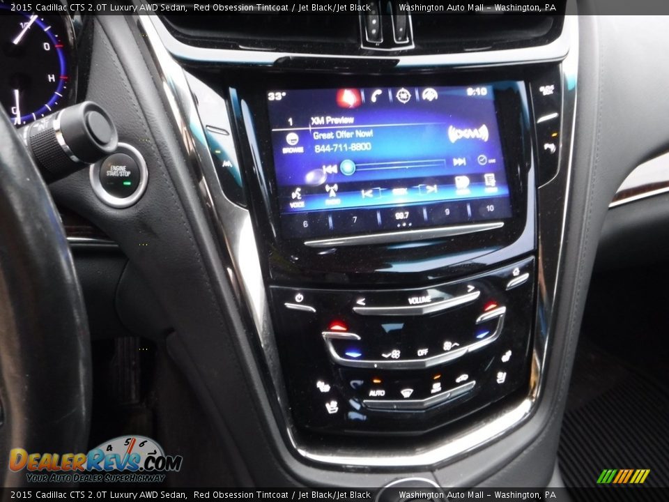 2015 Cadillac CTS 2.0T Luxury AWD Sedan Red Obsession Tintcoat / Jet Black/Jet Black Photo #3