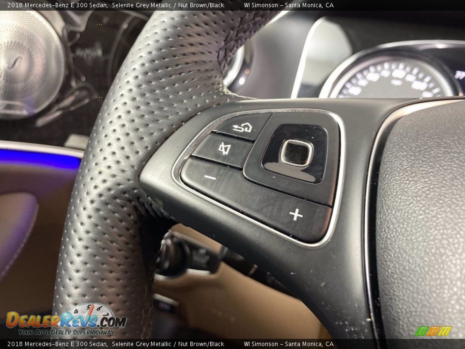 2018 Mercedes-Benz E 300 Sedan Selenite Grey Metallic / Nut Brown/Black Photo #36