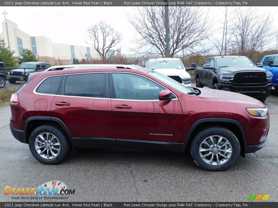 Velvet Red Pearl 2021 Jeep Cherokee Latitude Lux 4x4 Photo #4