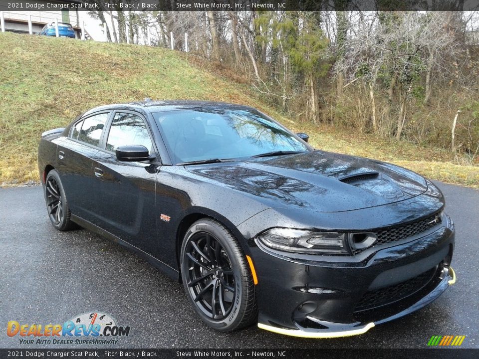 2021 Dodge Charger Scat Pack Pitch Black / Black Photo #4