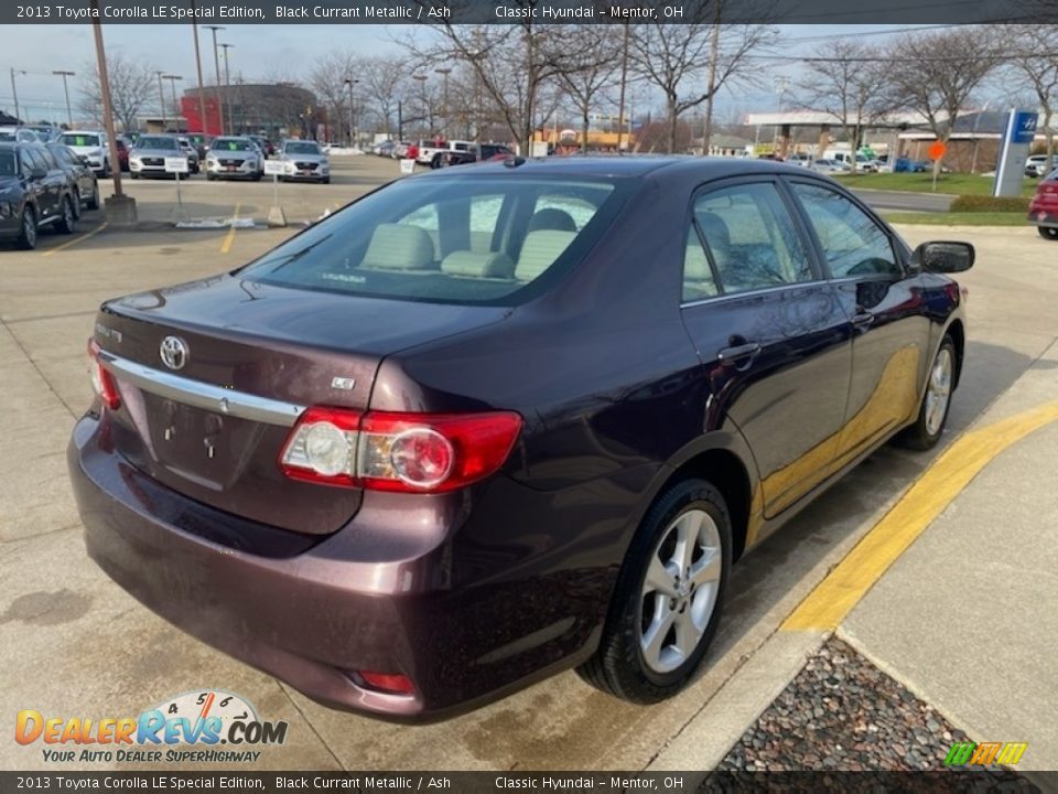 2013 Toyota Corolla LE Special Edition Black Currant Metallic / Ash Photo #2