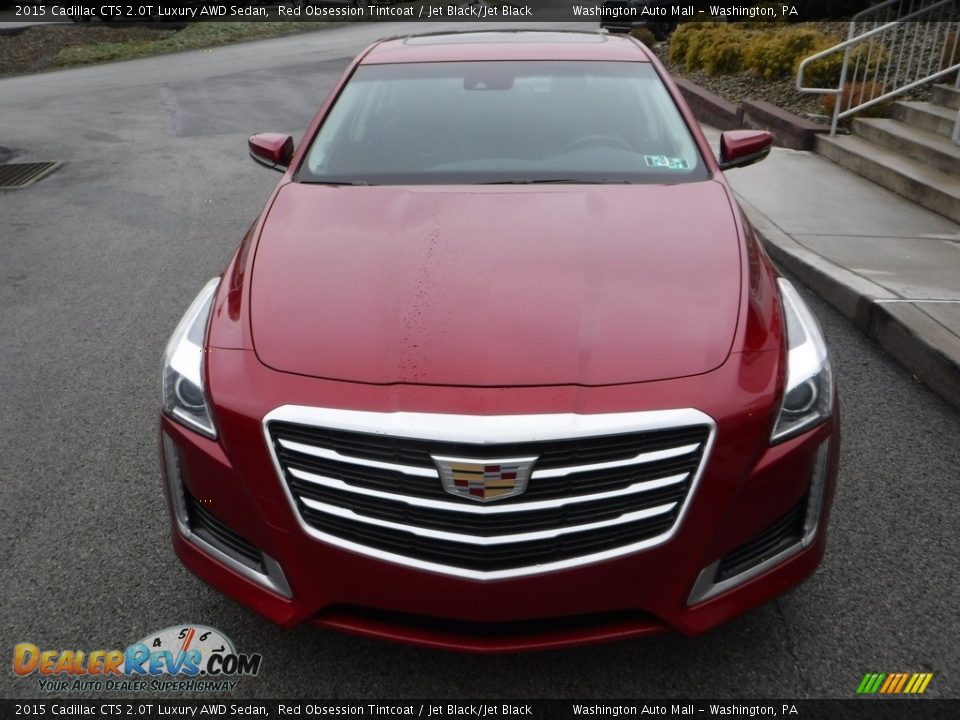 2015 Cadillac CTS 2.0T Luxury AWD Sedan Red Obsession Tintcoat / Jet Black/Jet Black Photo #9