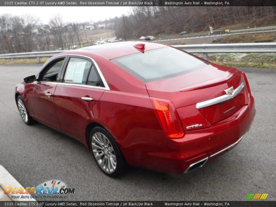 2015 Cadillac CTS 2.0T Luxury AWD Sedan Red Obsession Tintcoat / Jet Black/Jet Black Photo #11