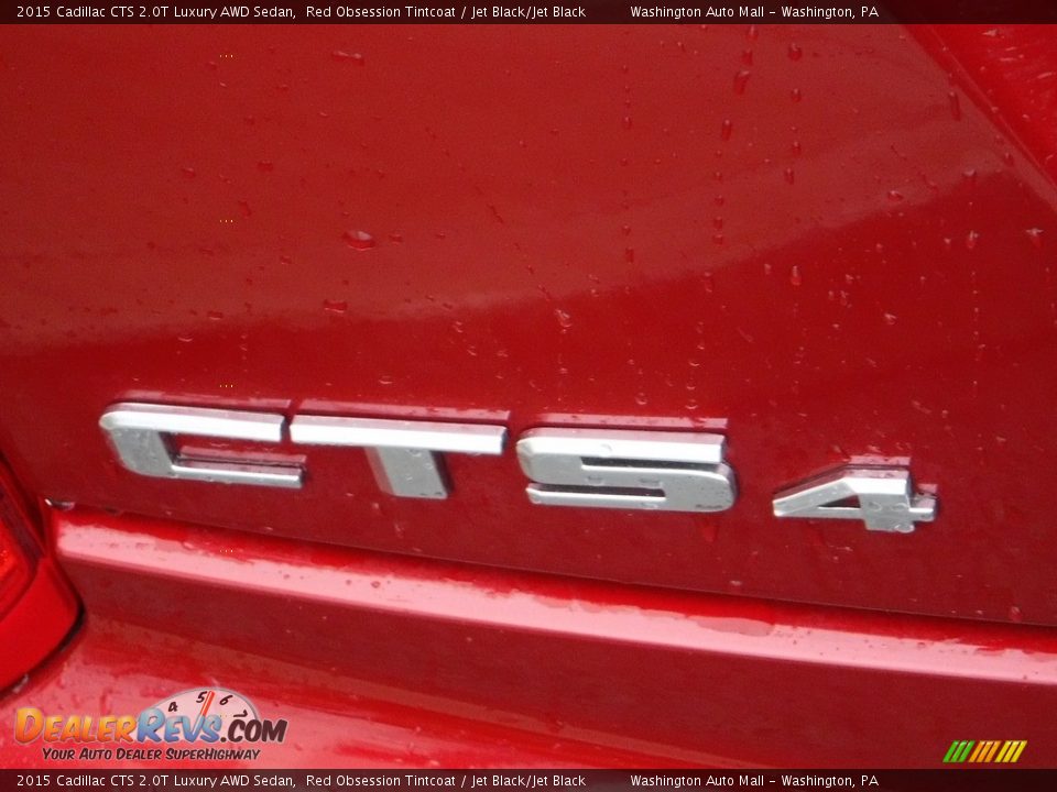 2015 Cadillac CTS 2.0T Luxury AWD Sedan Red Obsession Tintcoat / Jet Black/Jet Black Photo #14