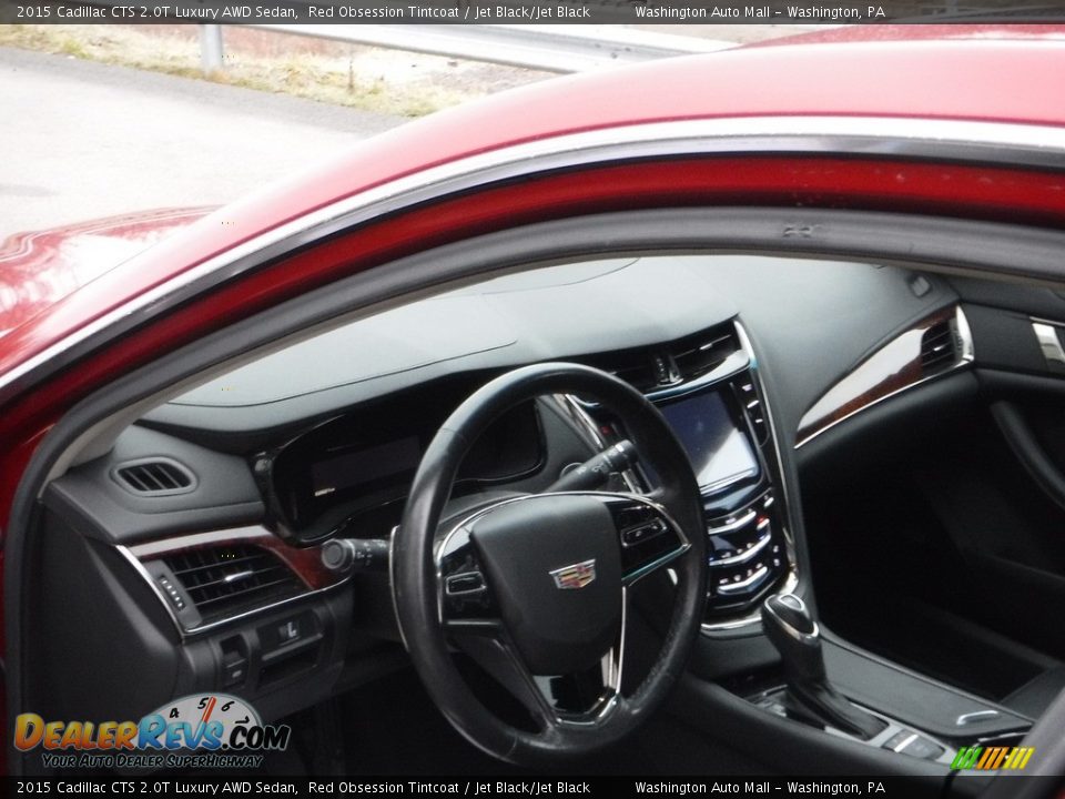 2015 Cadillac CTS 2.0T Luxury AWD Sedan Red Obsession Tintcoat / Jet Black/Jet Black Photo #17