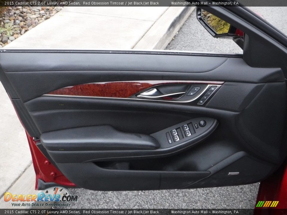 2015 Cadillac CTS 2.0T Luxury AWD Sedan Red Obsession Tintcoat / Jet Black/Jet Black Photo #18