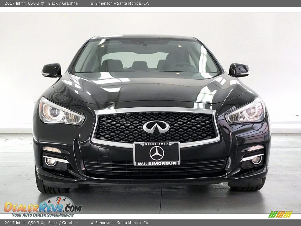 2017 Infiniti Q50 3.0t Black / Graphite Photo #2