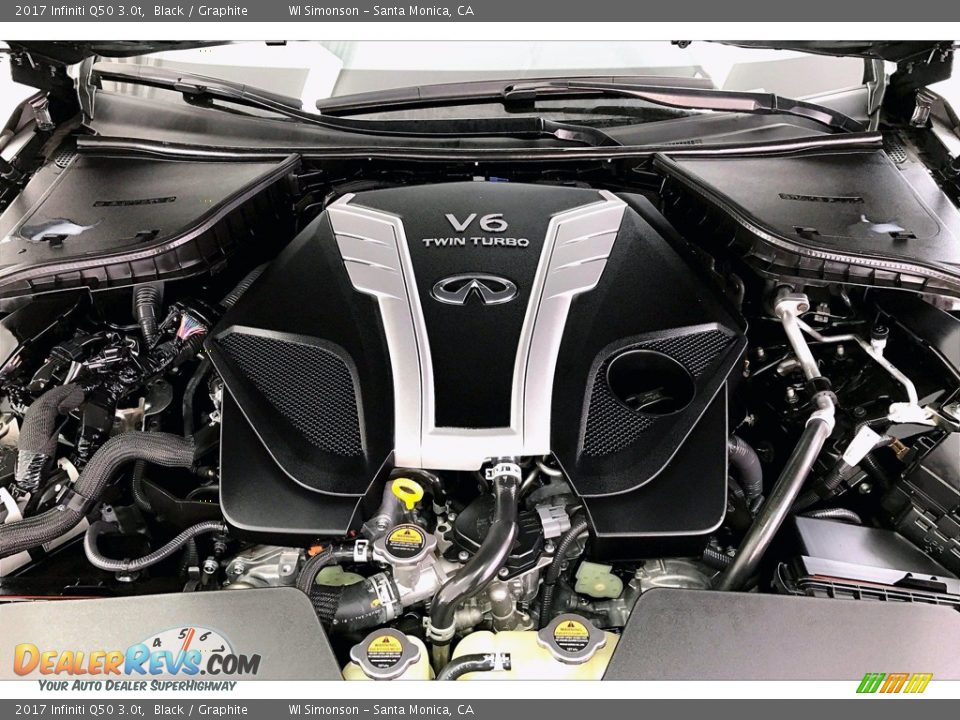 2017 Infiniti Q50 3.0t 3.0 Liter Twin-Turbocharged DOHC 24-Valve CVTCS V6 Engine Photo #9