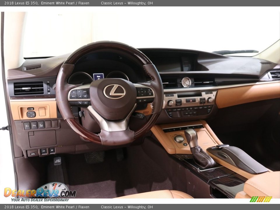 2018 Lexus ES 350 Eminent White Pearl / Flaxen Photo #6