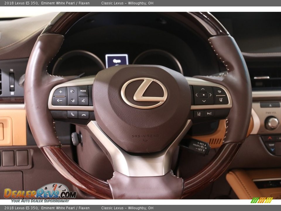 2018 Lexus ES 350 Eminent White Pearl / Flaxen Photo #7