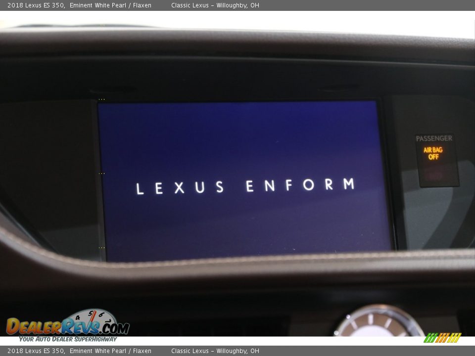 2018 Lexus ES 350 Eminent White Pearl / Flaxen Photo #11